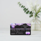 Ajouter Votre Logo Carte de crédit Styled Opal Iri (Debout devant)