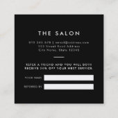 Ajouter Votre Logo Carte de référence couleur modi (Dos)