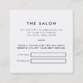 Ajouter Votre Logo Carte de référence couleur modi (Dos)