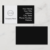 ajouter votre logo carte de visite carte de visite (Devant / Derrière)