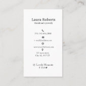 Ajouter votre logo carte de visite d'affichage d'o (Dos)