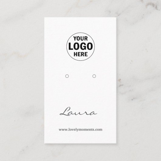 Ajouter votre logo carte de visite d'affichage d'o (Devant)