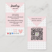 AJOUTER VOTRE LOGO CARTES DE BIJOUX (Devant / Derrière)