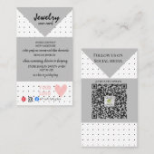 AJOUTER VOTRE LOGO CARTES DE BIJOUX (Devant / Derrière)