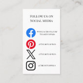 AJOUTER VOTRE LOGO CARTES DE SOINS DE BIJOUX PETIT (Dos)