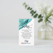 AJOUTER VOTRE LOGO CARTES DE SOINS DE BIJOUX UK (Debout devant)