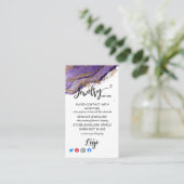 AJOUTER VOTRE LOGO CARTES DE SOINS DE BIJOUX UK (Debout devant)