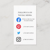 AJOUTER VOTRE LOGO CARTES DE SOINS DE BIJOUX UK (Dos)