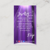 AJOUTER VOTRE LOGO CARTES DE SOINS DE BIJOUX UK (Devant)