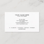 Ajouter votre logo Cartes de visite professionnels (Dos)