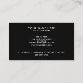 Ajouter votre logo Cartes de visite professionnels (Dos)