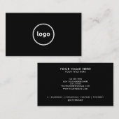 Ajouter votre logo Cartes de visite professionnels (Devant / Derrière)