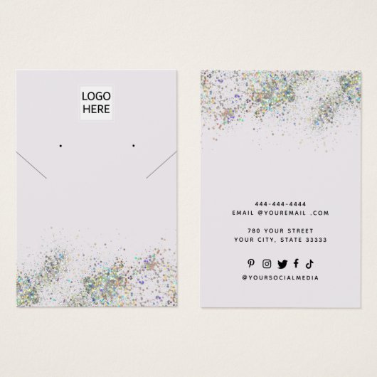 Ajouter votre logo chic collier oreilles Display C (Devant & derrière)