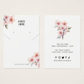 Ajouter Votre Logo Collier Boucles d'oreilles Cart (Devant & derrière)