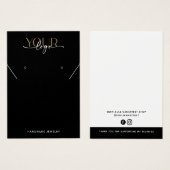 Ajouter Votre Logo Collier Boucles d'oreilles Cart (Devant & derrière)