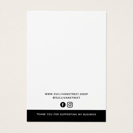 Ajouter Votre Logo Collier Boucles d'oreilles Cart (Dos)