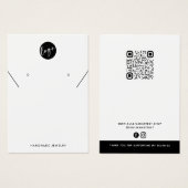 Ajouter Votre Logo Collier Boucles d'oreilles Cart (Devant & derrière)