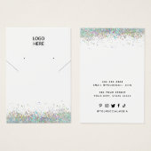 Ajouter Votre Logo Collier Boucles d'oreilles Cart (Devant & derrière)