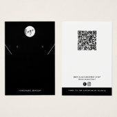 Ajouter Votre Logo Collier Boucles d'oreilles Cart (Devant & derrière)