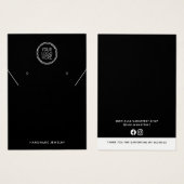 Ajouter Votre Logo Collier Boucles d'oreilles Cart (Devant & derrière)