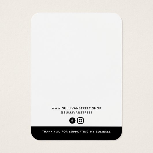 Ajouter Votre Logo Collier Boucles d'oreilles Cart (Dos)