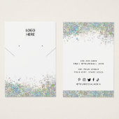 Ajouter Votre Logo Collier Boucles d'oreilles Cart (Devant & derrière)