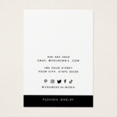 Ajouter votre logo Collier chic Boucles d'oreilles (Dos)