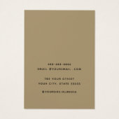 Ajouter votre logo collier moderne carte d'afficha (Dos)