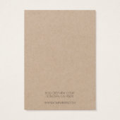 Ajouter Votre Logo Collier Simple Carte D'Affichag (Dos)