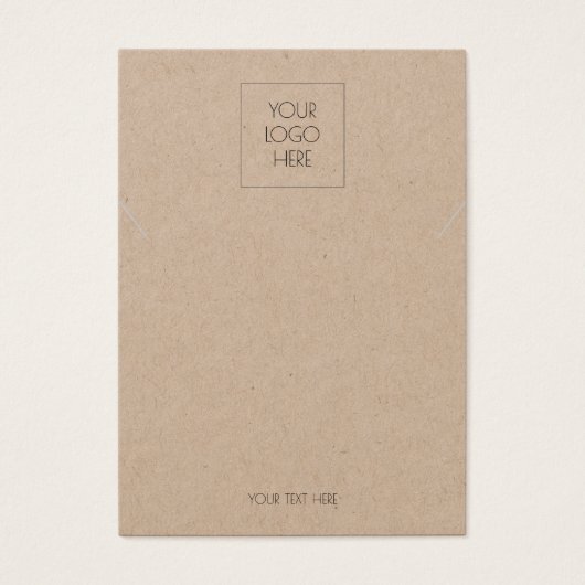 Ajouter Votre Logo Collier Simple Carte D'Affichag (Devant)
