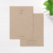 Ajouter Votre Logo Collier Simple Carte D'Affichag (Bureau)