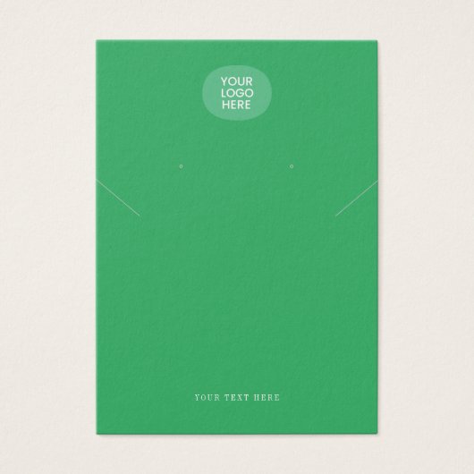 Ajouter Votre Logo Collier Vert Écouter Carte D'Af (Devant)