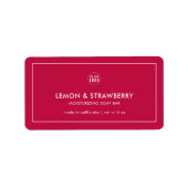 Ajouter votre logo Couleur personnalisée Étiquette (Devant)