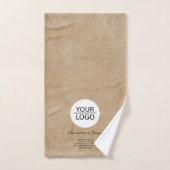 Ajouter votre logo Custom Text Company Rustic (Serviette à main)