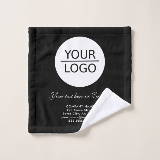 Ajouter votre logo Custom Text Promotion de l'entr (Gant de toilette)