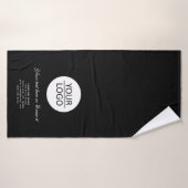 Ajouter votre logo Custom Text Promotion de l'entr (Serviette de bain)
