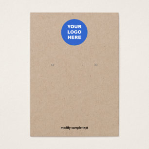 Ajouter Votre Logo Écouter Carte D'Affichage Kraft