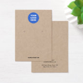 Ajouter Votre Logo Écouter Carte D'Affichage Kraft (Bureau)