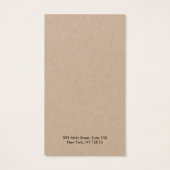 Ajouter Votre Logo Écouter Carte D'Affichage Kraft (Dos)