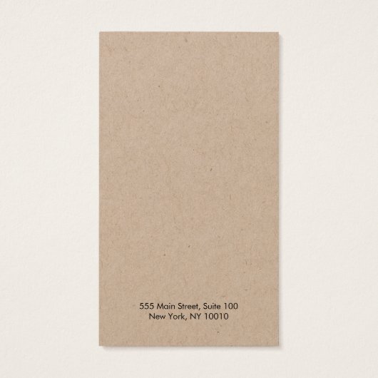 Ajouter Votre Logo Écouter Carte D'Affichage Kraft (Dos)