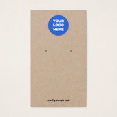 Ajouter Votre Logo Écouter Carte D'Affichage Kraft (Devant)