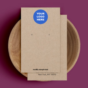 Ajouter Votre Logo Écouter Carte D'Affichage Kraft