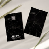 Ajouter Votre Logo Écran d'oreille en marbre noir