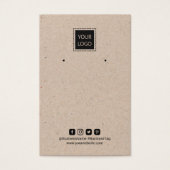 Ajouter Votre Logo Écran D'Oreille Rustique Kraft (Devant)