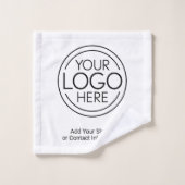 Ajouter Votre Logo Entreprise Moderne Minimaliste (Gant de toilette)