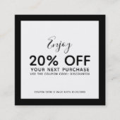 Ajouter votre logo et votre carte de réduction de  (Devant)