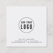Ajouter votre logo et votre carte de réduction de (Dos)