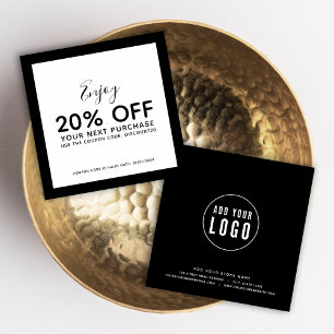 Ajouter votre logo et votre carte de réduction de 