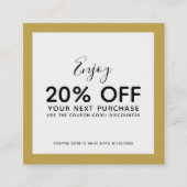 Ajouter votre logo et votre carte de réduction de  (Devant)