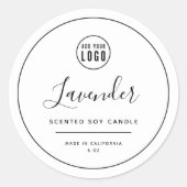 Ajouter votre logo Étiquette de produit à bordure  (Devant)